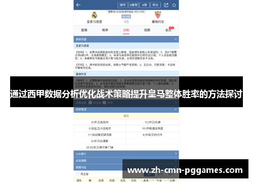 通过西甲数据分析优化战术策略提升皇马整体胜率的方法探讨